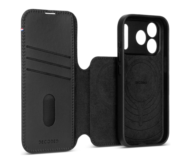 Decoded Leather Detachable Wallet do iPhone 18 Pro MagSafe (black) - 1586670 - zdjęcie 6